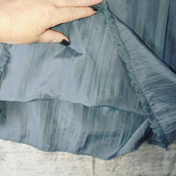 Vintage Juicy Couture Womens Gray Silk Dress Elegant‎ Retro Y2K romantic - Picture 10 of 13